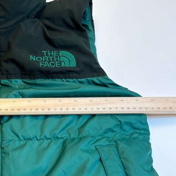 The North Face Nuptse 600 Down Puffer Vest Womens Small Green Black - Picture 4 of 6
